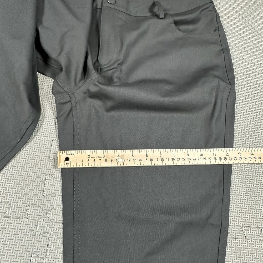 Unbound Merino Wool Relaxed Fit Travel Chino Pants Gray Men Tag 34 Fit 38x28